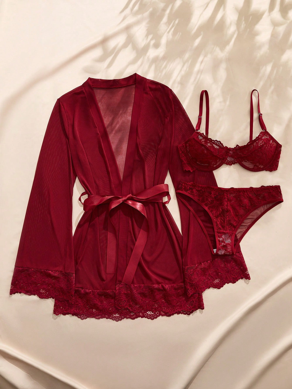 Caitlin 3 Piece Lingerie Set